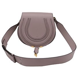 Bolso bandolera Chloé Marcie Small en piel de becerro beige