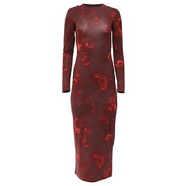 Vestido Midi de Malha Tommie da Reformation em Lyocell Burgundy