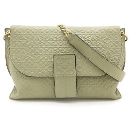 Bolso de hombro con cadena Anagram Avenue de piel Loewe