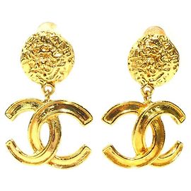 Chanel Gold Clip Earrings