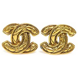 Chanel Gold Clip-On Ohrringe