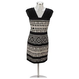Genny Mini-Kleid mit geometrischem Print aus Seide und Baumwolle