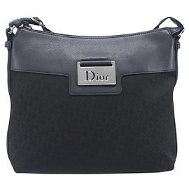 Christian Dior Vintage Street Chic Messenger Diorissimo Canvas and Leather Small