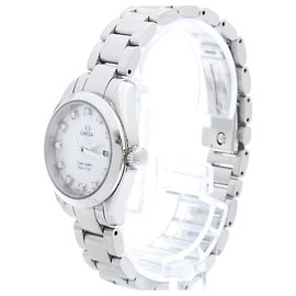 Omega Seamaster Aqua Terra 150M Quartz Stainless Steel with Diamond Markers and Mother of Pearl 28