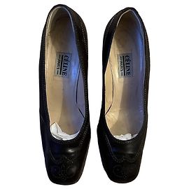 Céline Décolleté in pelle marrone vintage