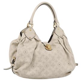 LOUIS VUITTON Monogram Punching Mahina Neo L Bag Leather M94280 LV Auth 208725V