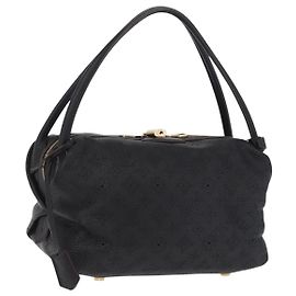 LOUIS VUITTON Borsa a tracolla Mahina Galatea PM Pelle Nera M93814 Auth am12810V