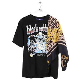 Junya Watanabe T-Shirt aus Baumwolle Schwarz