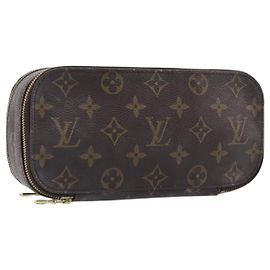 LOUIS VUITTON Monogram Trousse Brush MG Cosmetic Pouch M47505 LV Auth 208767