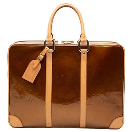 Louis Vuitton Monogram Vernis Van Damme Business Bag Brown