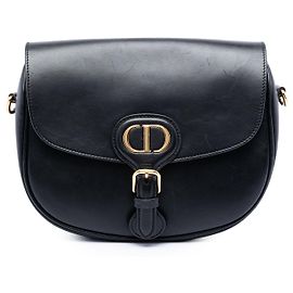 Borsa a tracolla Bobby Dior Medium in pelle nera