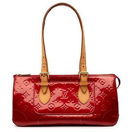 Borsa a tracolla Louis Vuitton Monogram Vernis Rosewood Avenue rossa