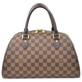 Borsa a mano Louis Vuitton Damier Ebene Ribera MM Marrone