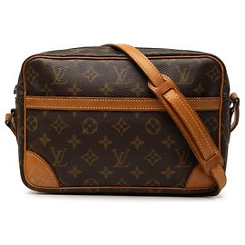 Borsa a tracolla Louis Vuitton Monogram Trocadero 27 Marrone