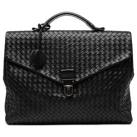 Borsa da Lavoro Bottega Veneta in Nappa Intrecciato Nera