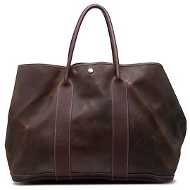Borsa Tote Garden Party 49 Hermès in Amazonia e Buffle Skipper Marrone