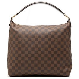 Borsa a tracolla Louis Vuitton Damier Ebene Portobello PM Marrone