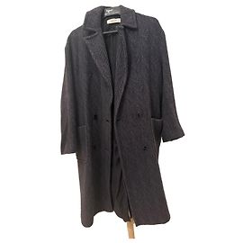 Pomandère Wool Blend Herringbone Coat