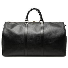 Borsa da viaggio Louis Vuitton Epi Keepall 50 Nera
