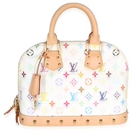 Louis Vuitton x Murakami White Multicolor Monogram Canvas Alma PM
