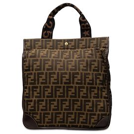Borsa Shopping Fendi Zucca Canvas Marrone