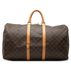 Mala de Viagem Louis Vuitton Monogram Keepall 55 Castanha