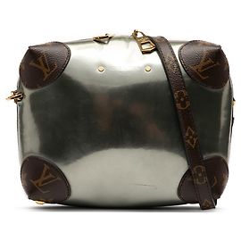 Borsa a tracolla Louis Vuitton Vernis Miroir Venice Silver