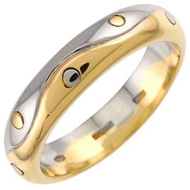 Bulgari Anel Bvlgari BVLGARI Onda em Ouro Amarelo e Branco 18K