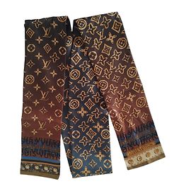 Louis Vuitton Bandeau Twilly Monogram Marrone e Blu