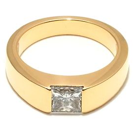 Cartier 1895 Solitaire Ring Gelbgold 750/18K Diamant 1,03 ct G/VVS1 mit Zertifikat