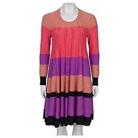 Vestido de lana mohair a rayas Sonia Rykiel - Talla XL Segunda mano