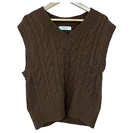 Autre Marque Demi-Luxe BEAMS Bouclé Strickweste