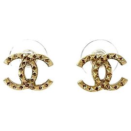 Orecchini a lobo Chanel Coco Mark placcati in oro