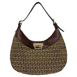 Borsa a tracolla Fendi Vintage Zucchino