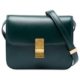Céline Celine Green Teen Calfskin Classic Box