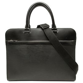 Louis Vuitton Black Epi Bassano GM