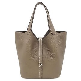 Hermès Brown Clemence Picotin Lock 22
