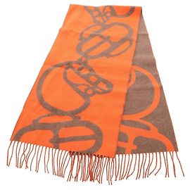 Hermès Sciarpa in cashmere Hermes Boucles Camouflage