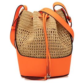 Loewe Anagram Balloon Bag in Neon Orange