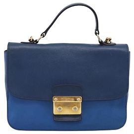Miu Miu Madras Top Handle Leather Small