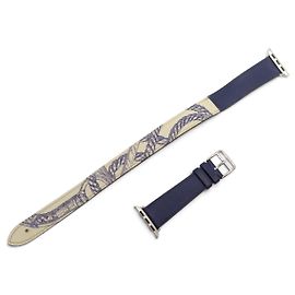 Hermès NOVO BRACELETE HERMES DOUBLE TOUR PARA APPLE WATCH 40 MM COURO SWIFT BANGLE