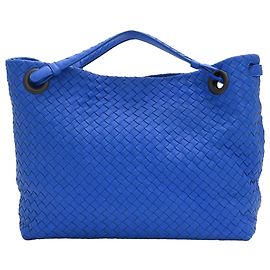 Bolso Tote mediano Garda Intrecciato Bottega Veneta en piel azul