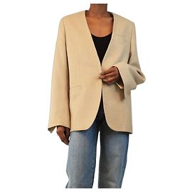 Totême Buttermilk jumbo twill blazer - size UK 6
