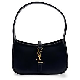 Autre Marque Saint Laurent Le 5 a 7 Hobo Leather Mini