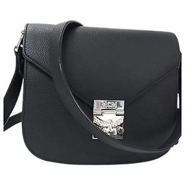 Bolso de hombro MCM Patricia en piel negra