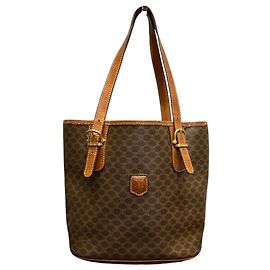 Céline Sac cabas Celine Macadam en cuir