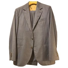 Fato Brunello Cucinelli em lã virgem cinza