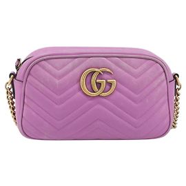 Gucci GG Marmont Chain Matelasse Leather Mini