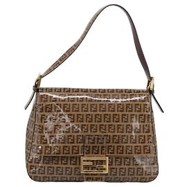 Sac Fendi Baguette en cuir verni Medium
