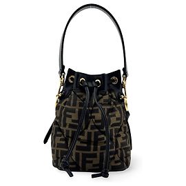 Fendi Mon Tresor Bucket Zucca Quilted Silk Mini